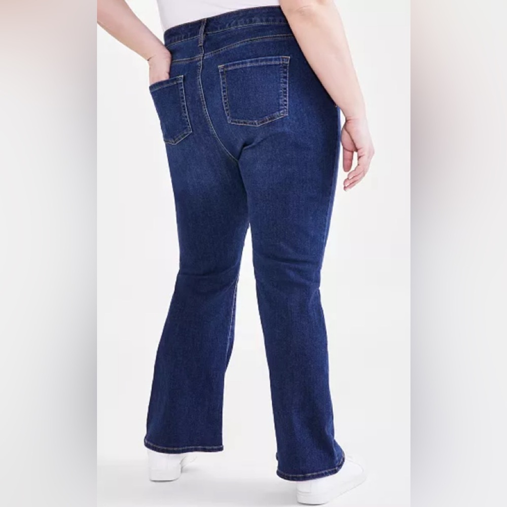 🆕 Style & Co Blue Boot Cut Denim Jeans (Size 20 W) - Picture 2 of 11